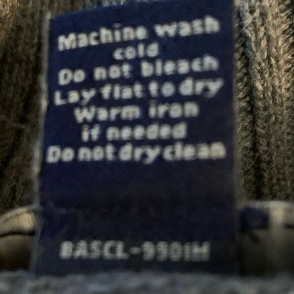 GH Bass & CO Men’s Gray Sweater 3/4 Zipper 100% Cotton Fishing Top - Picture 9 of 10